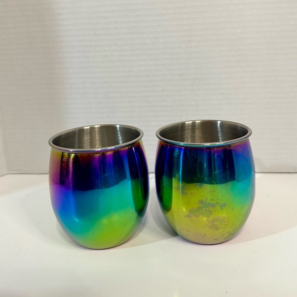 Thirstystone Titanium Rainbow Mule Moscow Mugs 20oz. (Set Of 2) Pre-owned - Picture 6 of 6